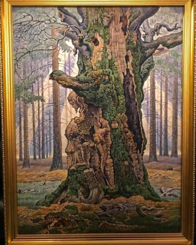 image for ‘Oak tree’ by German impressionist Albert Konig. Professionally framed