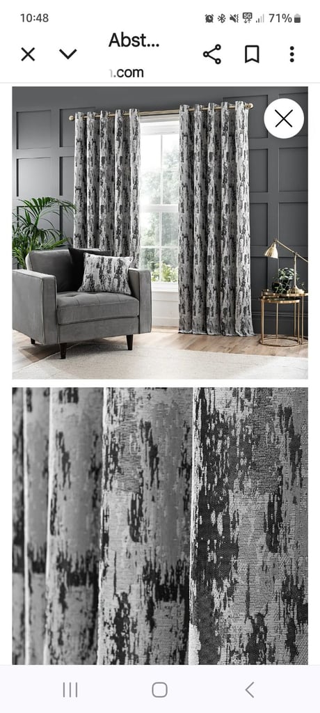 Dunelm Abstract Global Eyelet Curtains