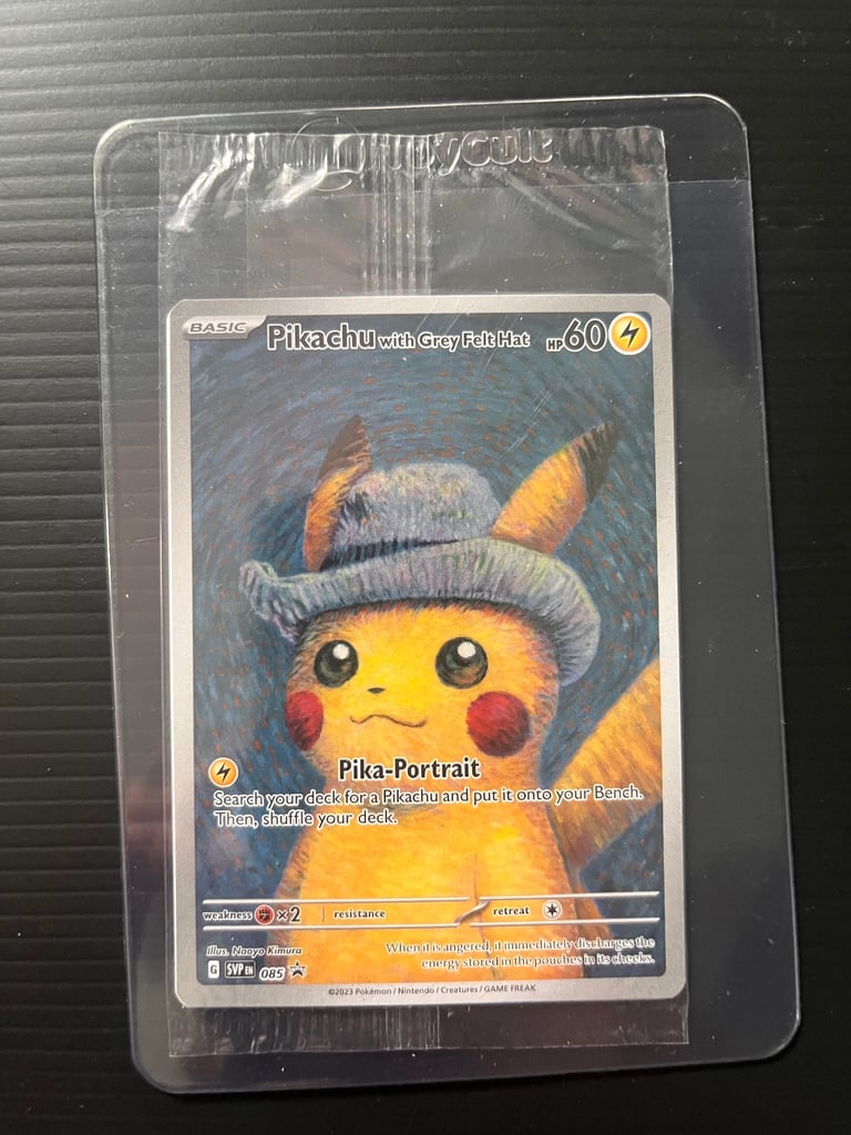 image for Pikachu grey felt hat 
