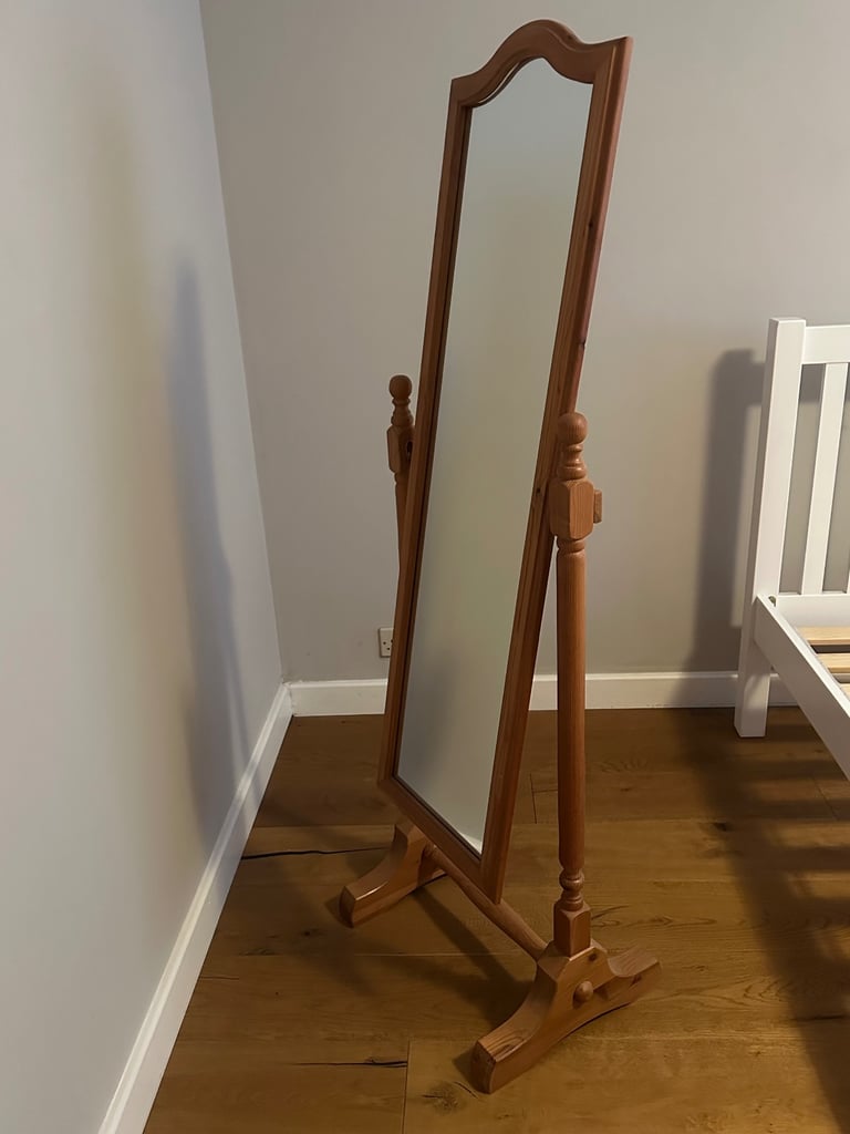 Pine Free Standing Full Length Mirror
