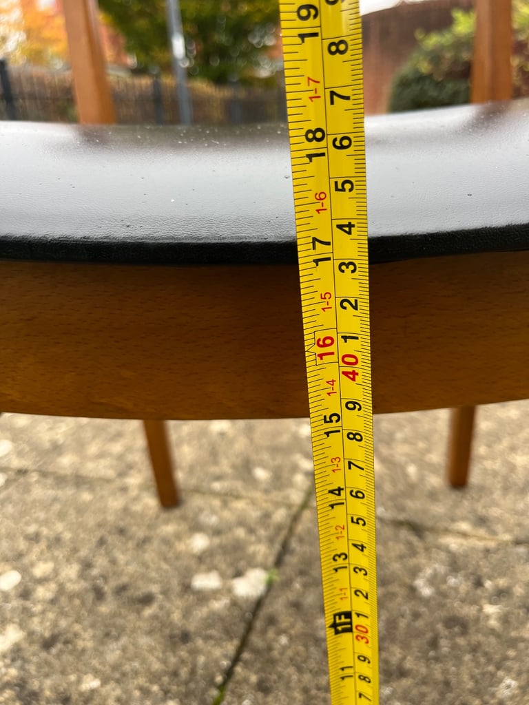 Pair of Beautility teak dining chairs (delivery available)