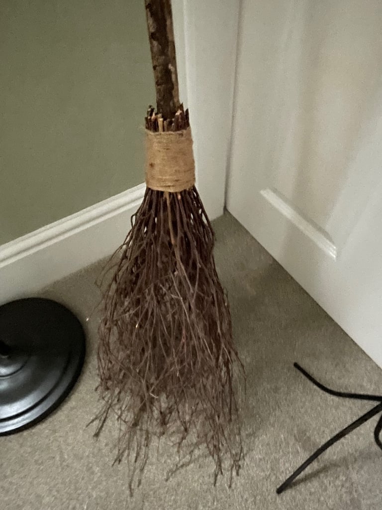 image for Halloween. Witches Broom 