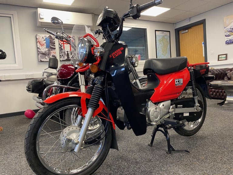 2013 JDM Honda CC110 Cross Cub in red and black