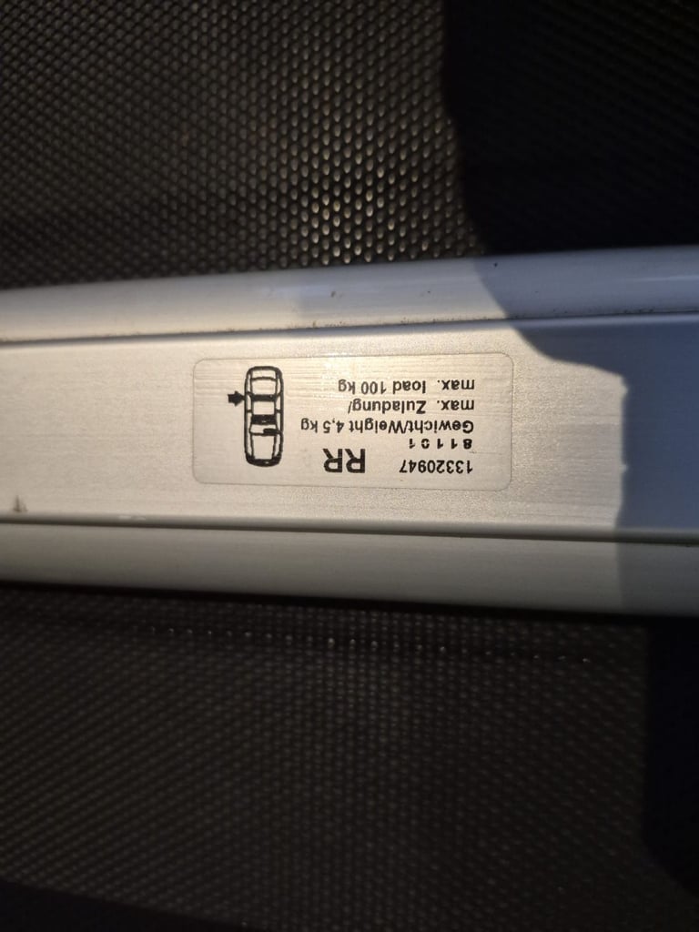 Genuine Alluminium Vauxhall Roof Bars