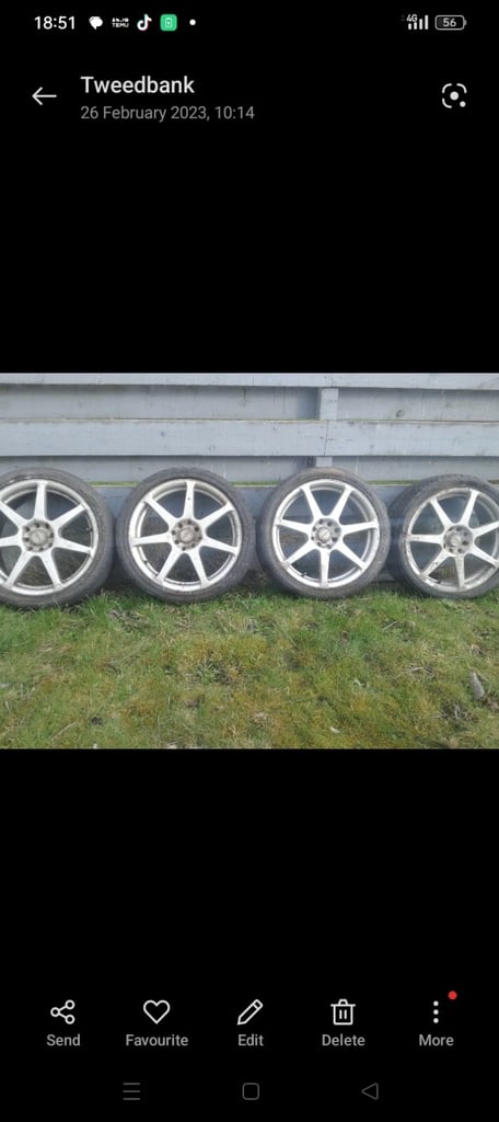 4 Lenso Alloys and tyres