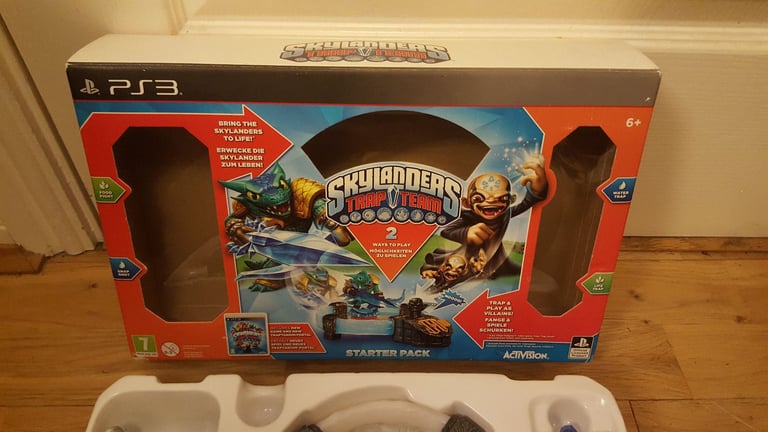 ps3 playstation 3 skylanders trap team starter pack game portal & figures boxed unused