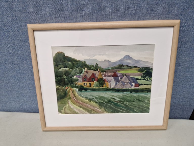 4 watercolour paintings of Arran by Arthur MacMorland