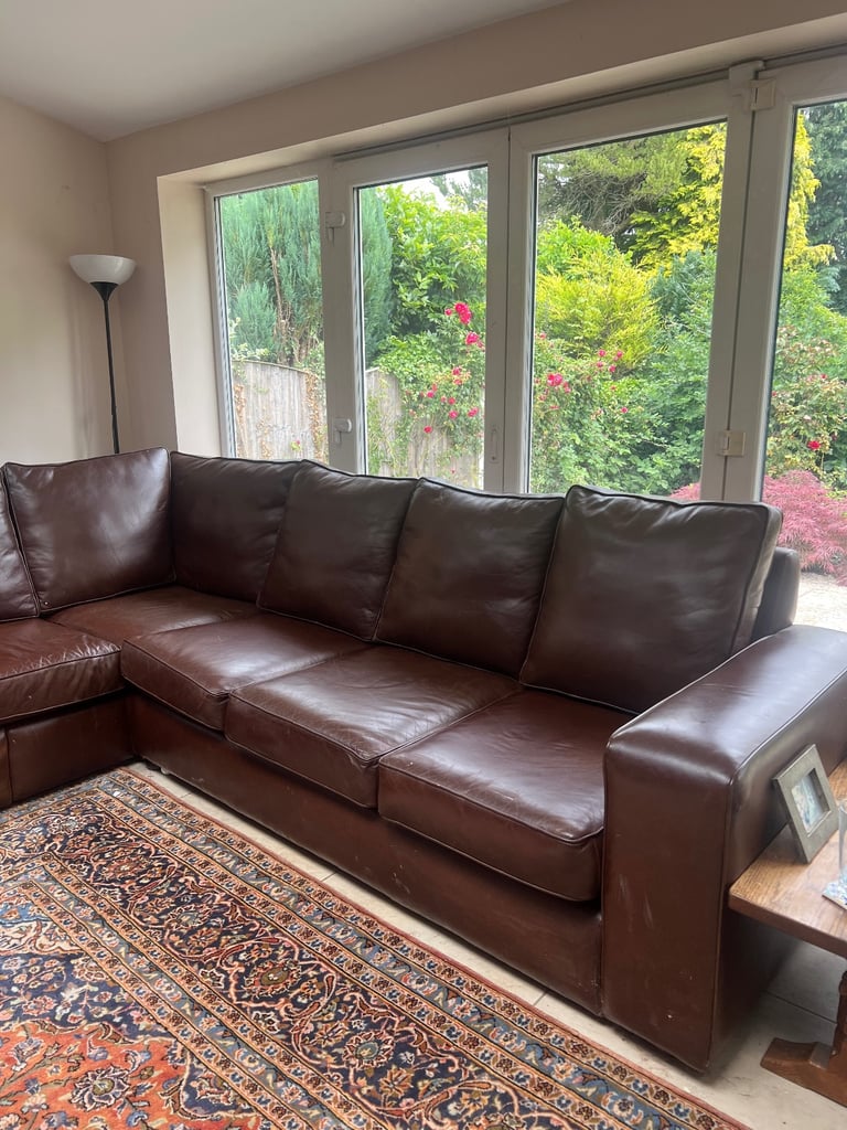 handmade Leather sofa 