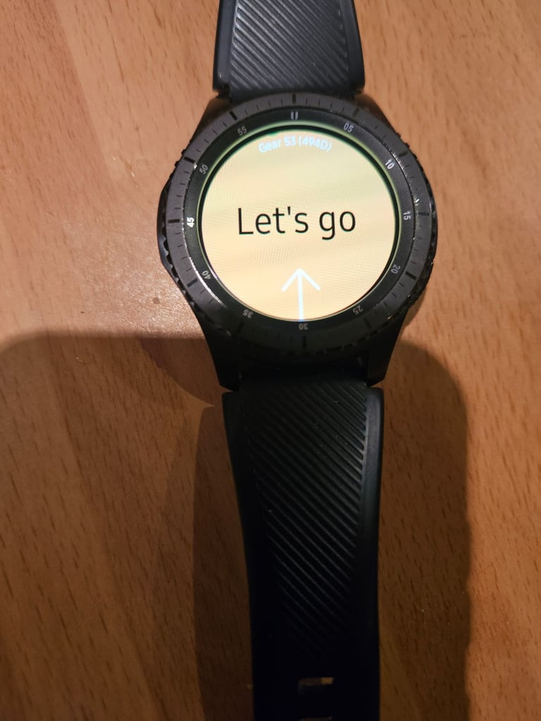Samsung Gear S3 Frontier black - all original packaging, small strap unused