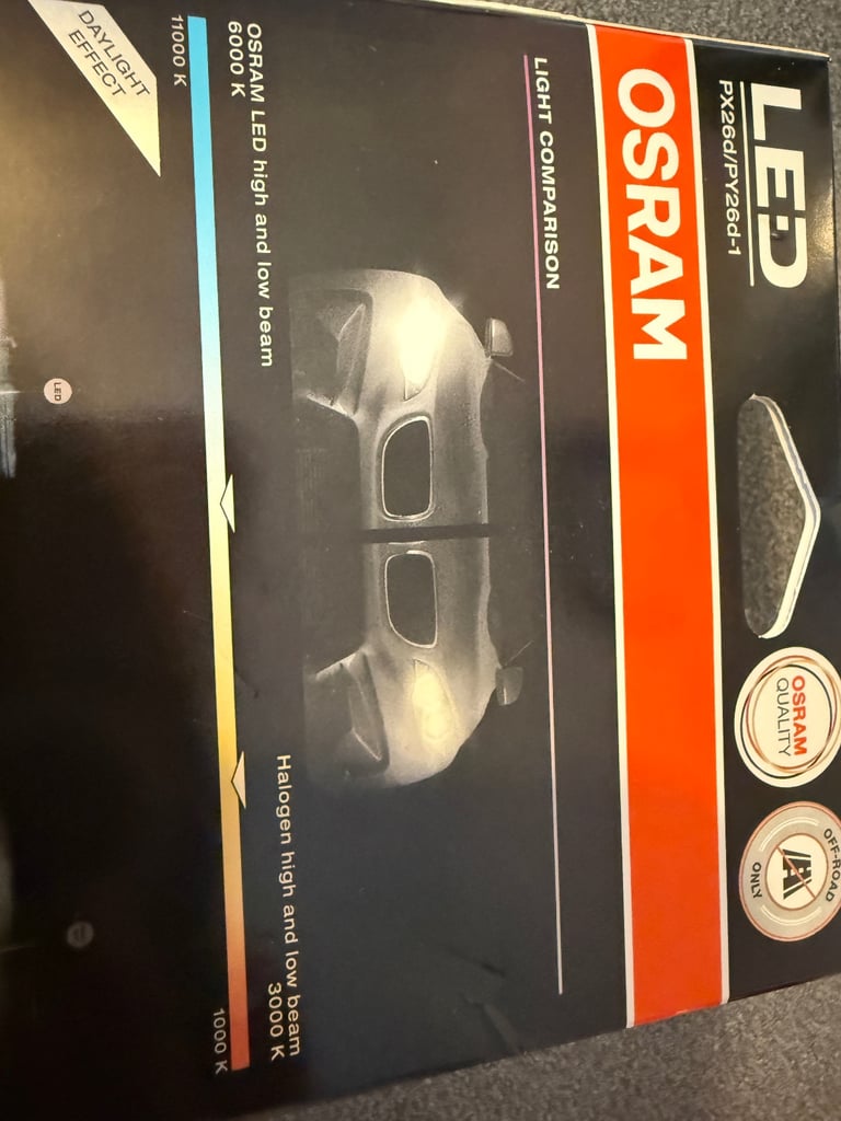 OSRAM x2 LEDriving HL Bright H7 up to +300%, 6000K, Brand NEW, Sealed