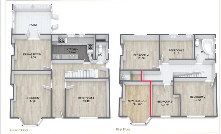 CR7 BRAND NEW 6 bed 1.5 bath HMO-Company Let Welcome