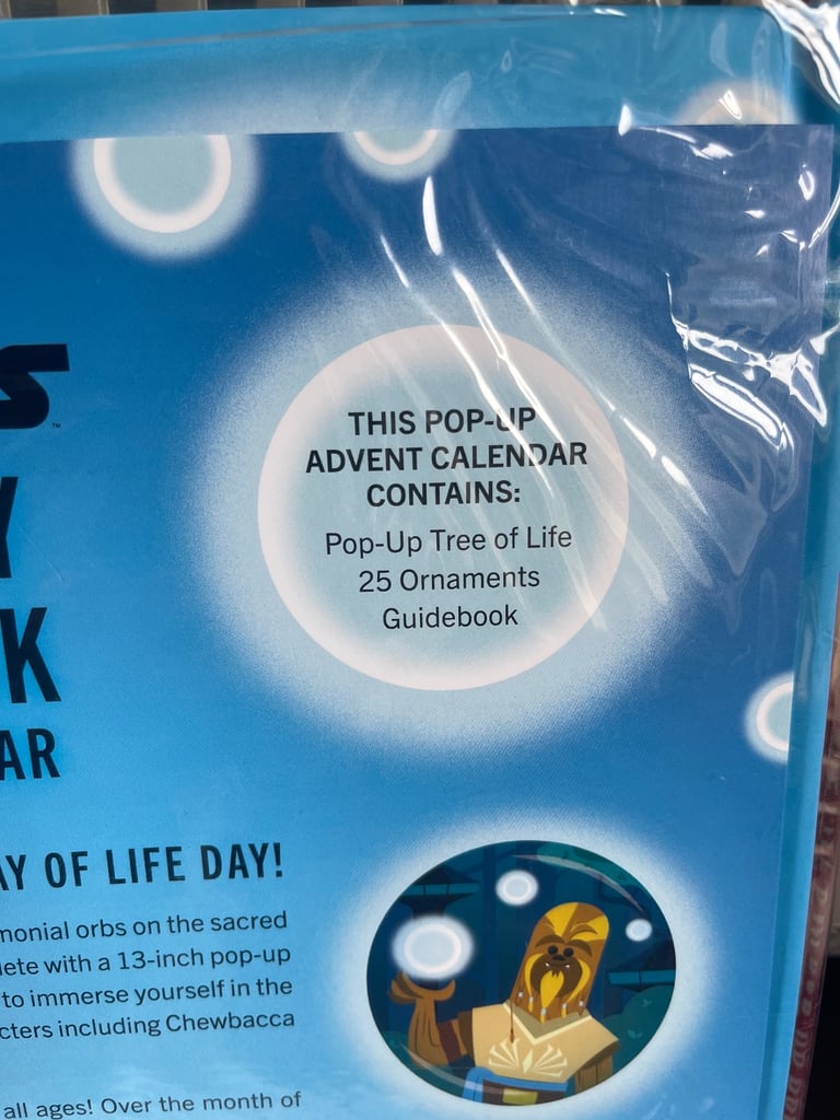Star Wars Pop-up Book and Advent Calendar and pencil case. £10. Collect Chichester