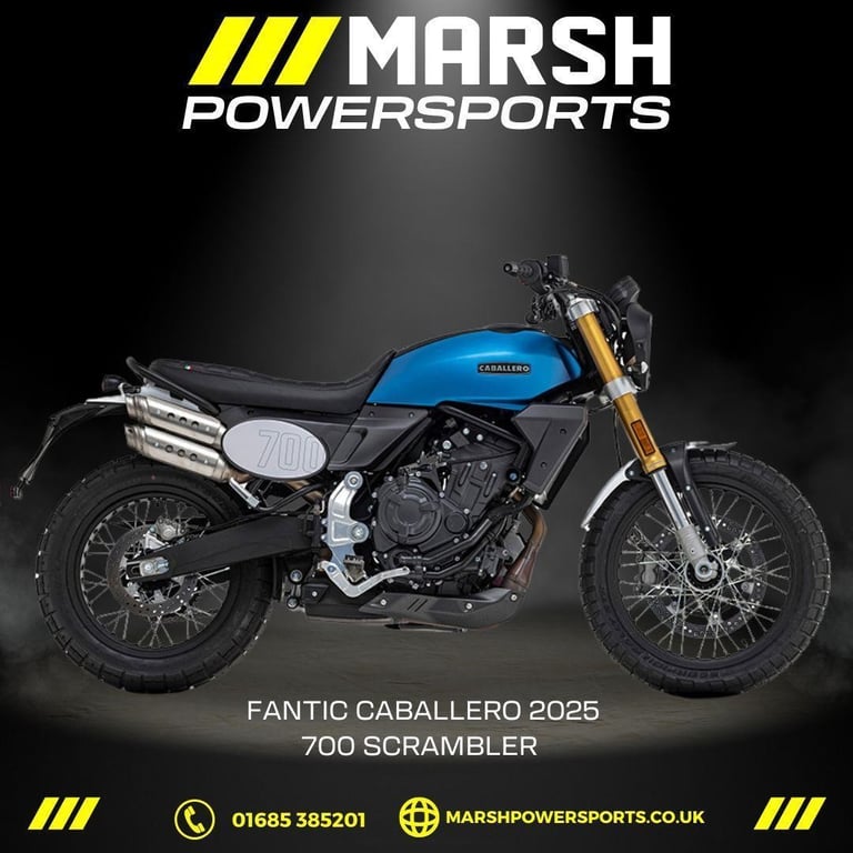 image for Fantic Caballero Scrambler 700 2025 - Fantic Main Dealer - Reserve Today!