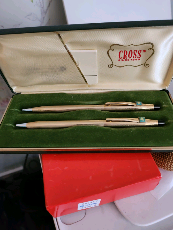 CROSS gold plated pens