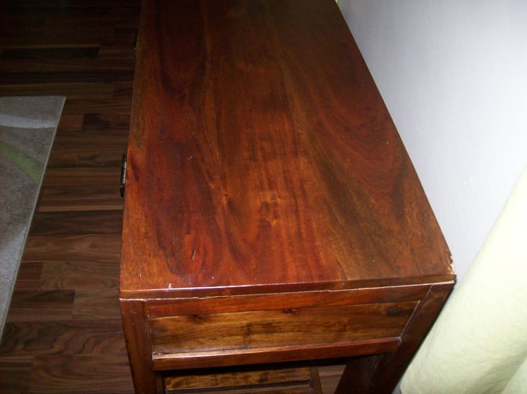 Hardwood Console Table With two drawers Good Overall   