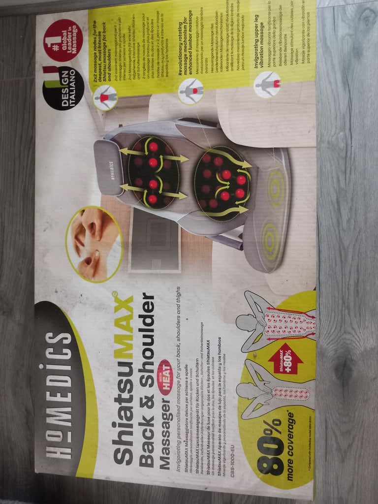 Homedics Shiatsumax back and shoulder massager.  