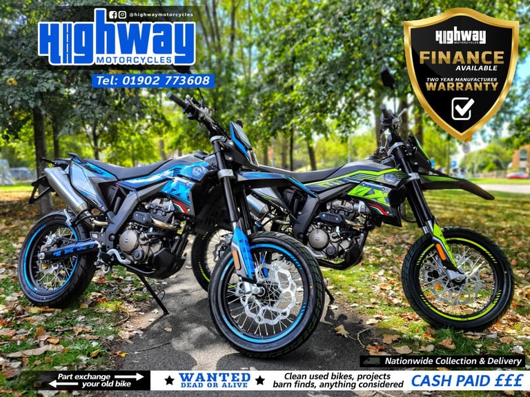 NEW 2024 Mondial SMX 125 Supermoto CBT Learner Legal Motorcycle