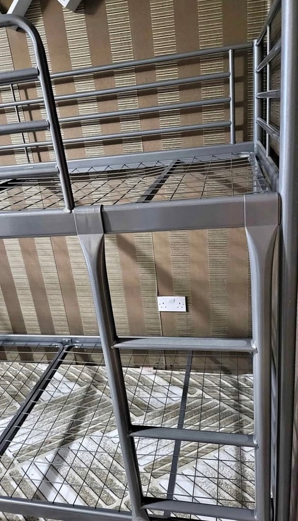 Ikea Sparta Metal Bunks Sleeper Cabin Loft Single Bed Frame Kids Child Teenager Landlord Rental B&B 