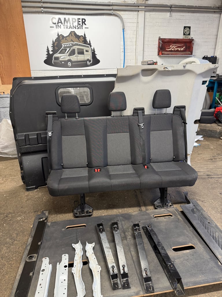 Ford Transit Custom Crew Cab Kit Van Rear Seats Swb Lwb limited dciv