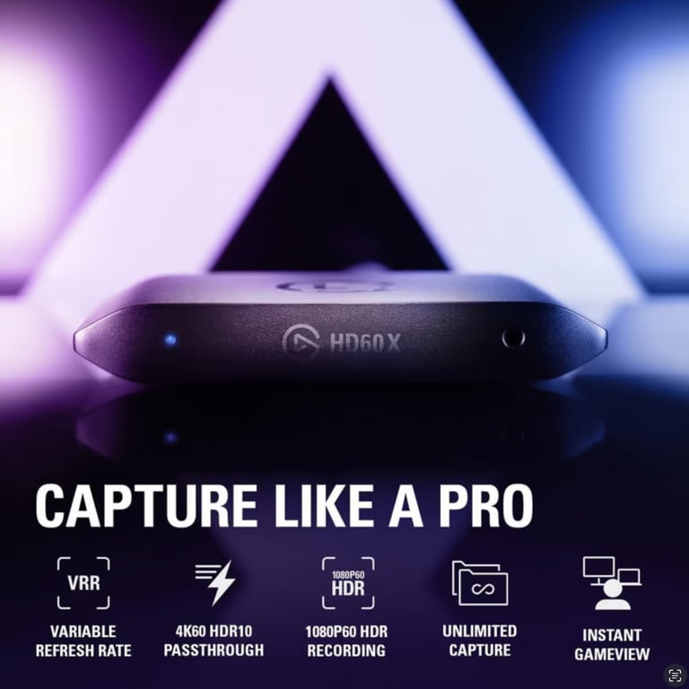 image for Elgato HD60 X - Stream and Record Capture Box - £75