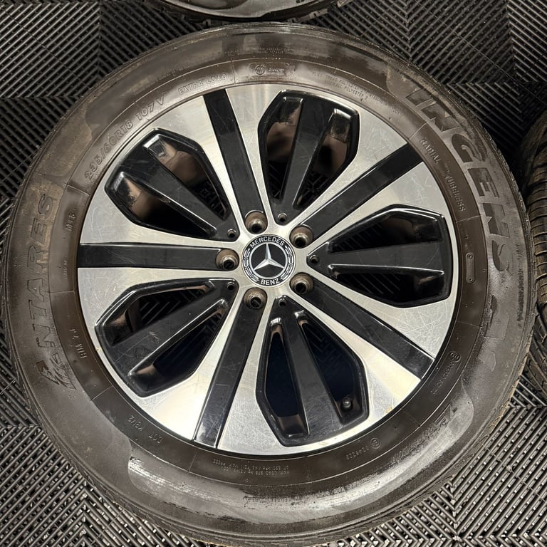 18'' GENUINE MERCEDES GLC BLACK DC ALLOY WHEELS TYRES ALLOYS