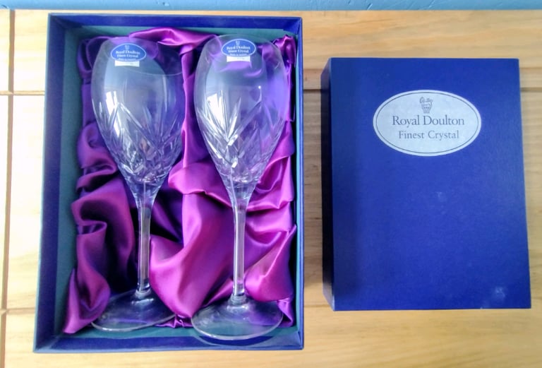 Vintage Royal Doulton Juliette Goblets (BOXED)