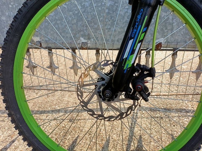 APOLLO INTERZONE (BLUE/BLACK)24 INCH WHEELCHILDS FRONT SUSPENSION BIKE,CLARKE DISK BRAKE,SHIMANO 