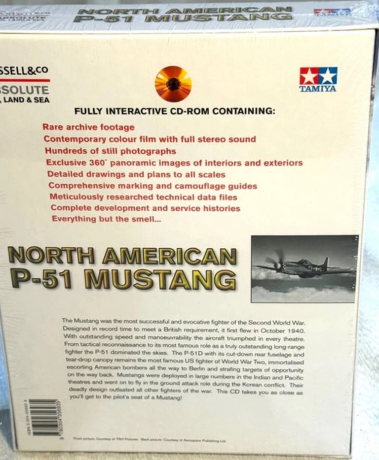 North American P-51 Mustang Gift Boxed Cassell & Co Tamiya – Brand New & Sealed