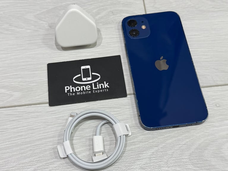 📱 Blue Apple iPhone 12 64GB Unlocked All Networks + Warranty 🍎 - P1168