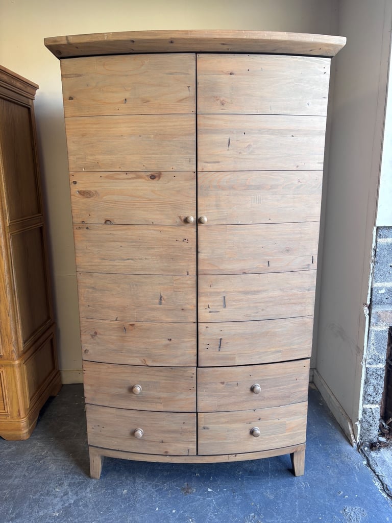 image for Barker and Stonehouse Lewes reclaimed wood double wardrobe with drawers! Immaculate condition ! 
