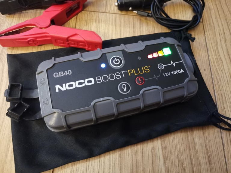 Noco Boost Plus GB40 12V Portable Lithium Jump Starter 1000A Battery Booster Pack for Car or Van