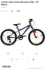 Kids/Boys/Girls/Children Carrera Blast Bike 20 inch