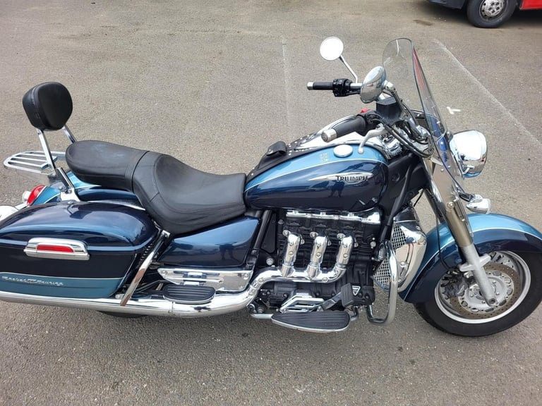 2007 57 TRIUMPH ROCKET 111 3 TOURING 23 BLUE CLASSIC CRUISER TOURER CLEAN