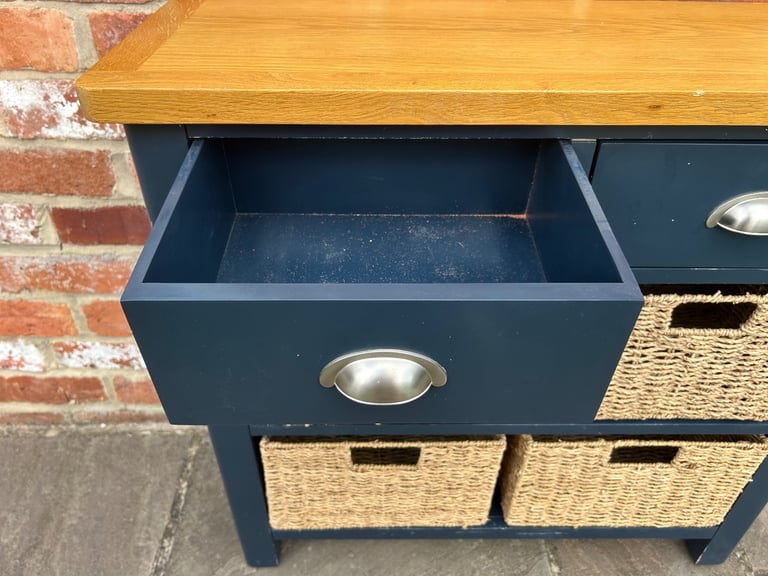 Oak & Navy Painted Sideboard - Great Condition 