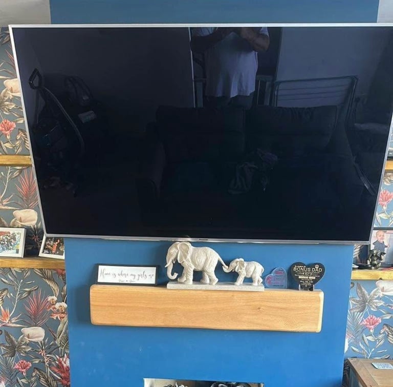 Wooden fireplace beam