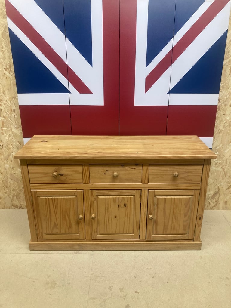 image for Delivery can be arranged.  Pine sideboard / entertainment unit.