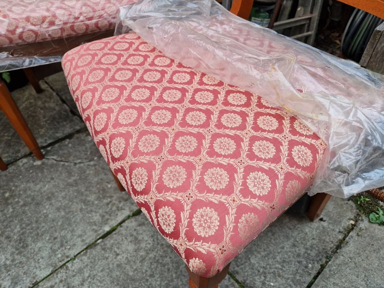 x4 Classic Vintage Retro Kitchen Dining Room Wooden Chairs Stools