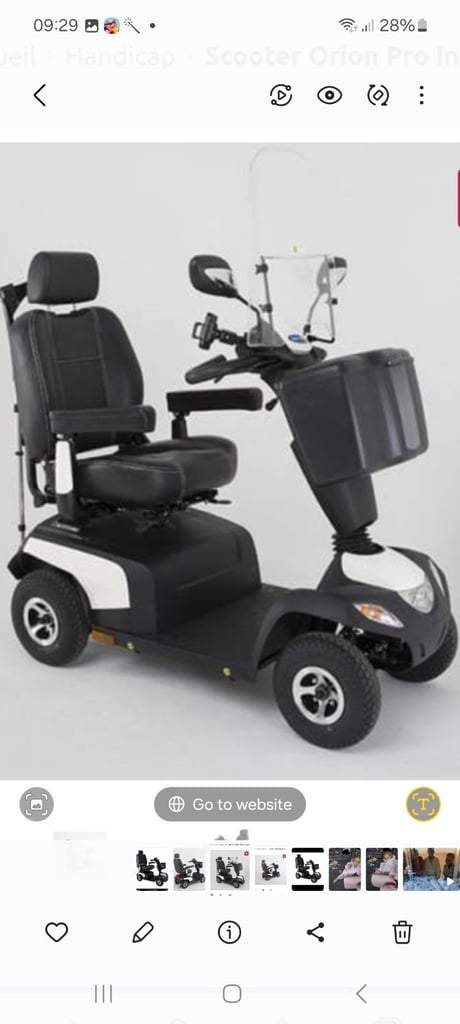 image for Invacare Orion Metro 8MPH Mobility Scooter White