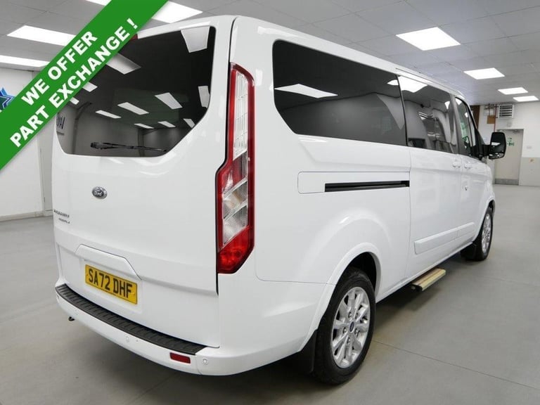 72 TOURNEO CUSTOM 320 2.0 EBL 130 BHP LONG TITANIUM AUTOMATIC 9 SEAT ( NO VAT )