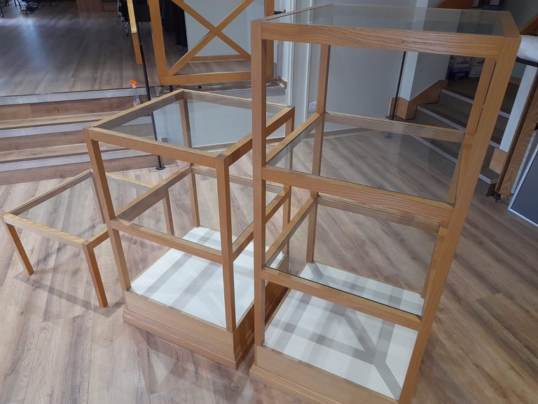 image for Retail display. Trip of items. Glass/wood.