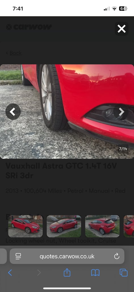 Vauxhall, ASTRA GTC, Hatchback, 2013, Manual, 1364 (cc), 3 doors