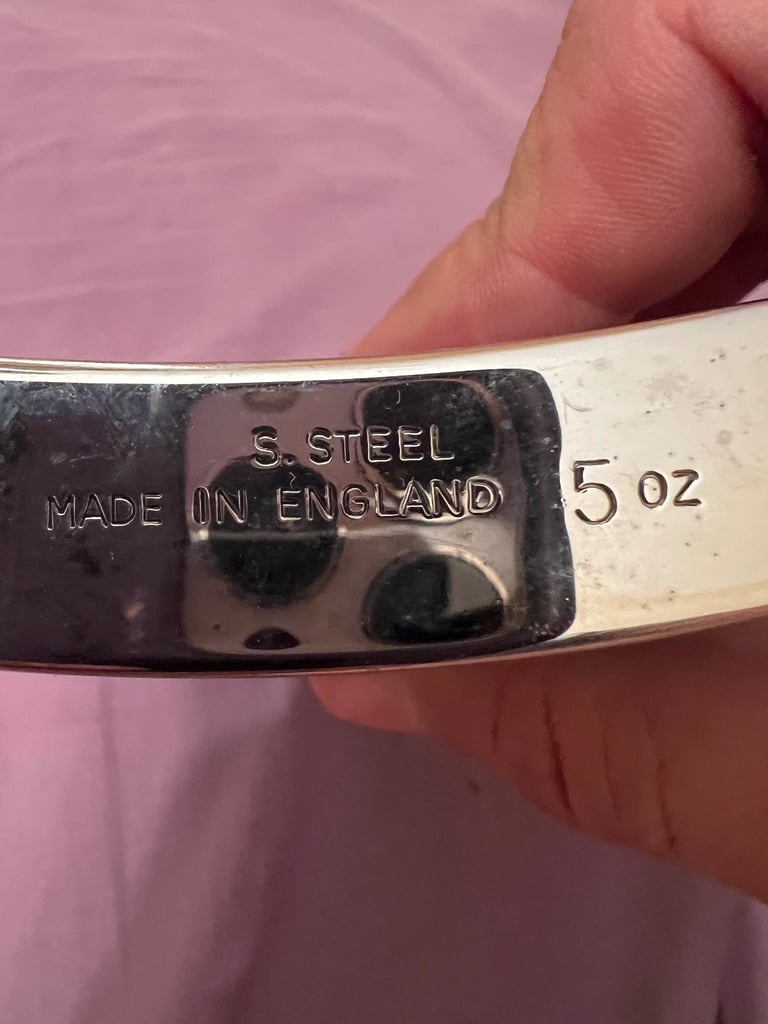 Vintage 5oz Leather Hip Flask – Classic Old Metal & Leather Pocket Flask – Used