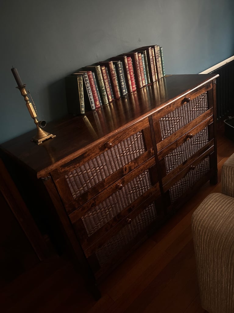 Heavy wooden drawers x 3