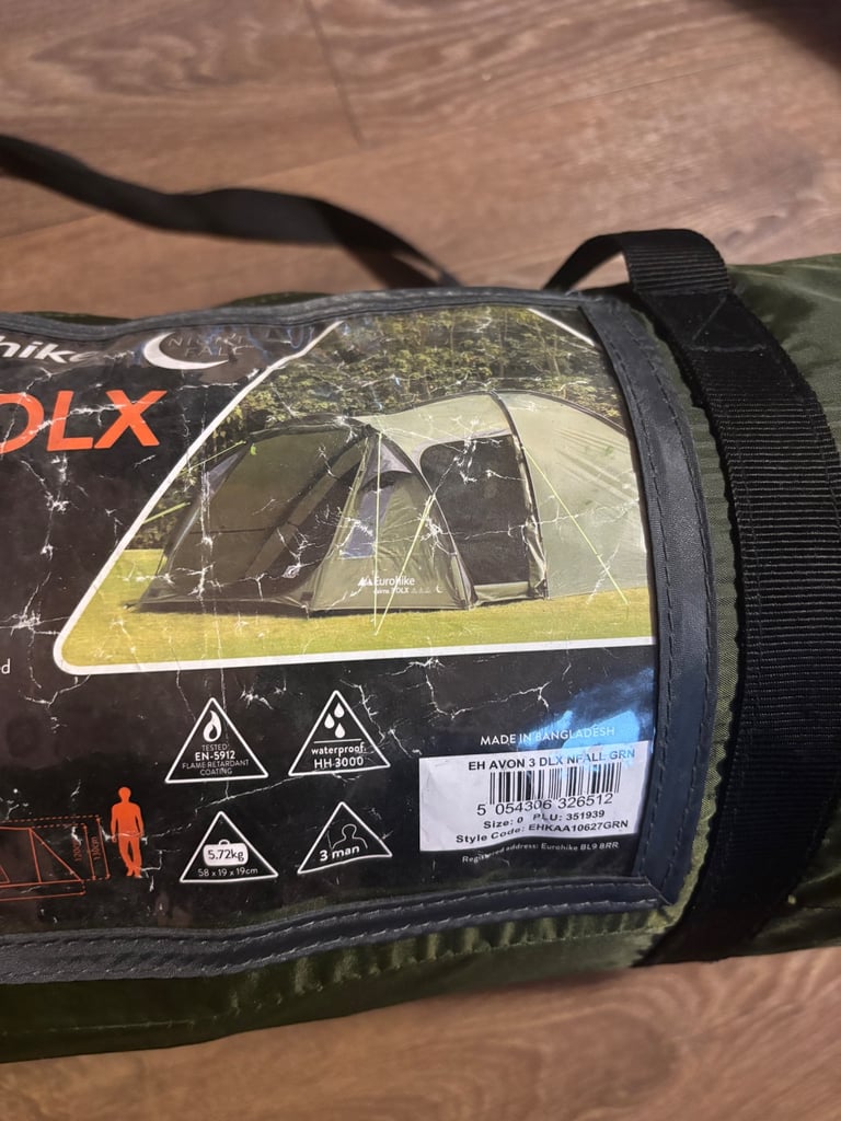 Tent for 3 people Eurohike