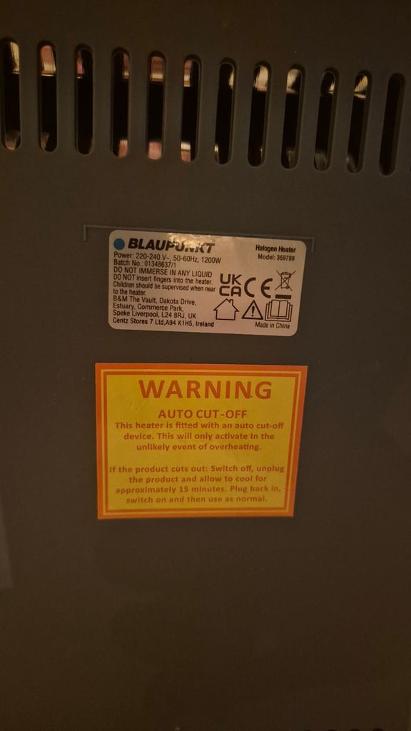 Blaupunkt Halogen Heater