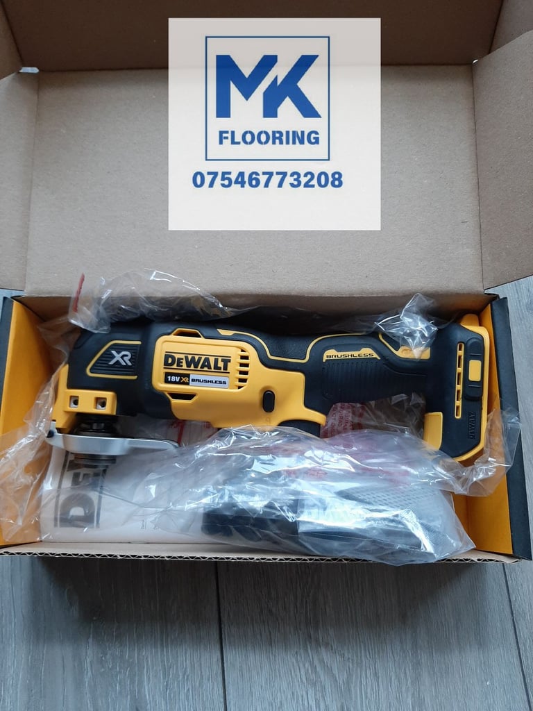 Dewalt 18v multi-tool with attachments. 