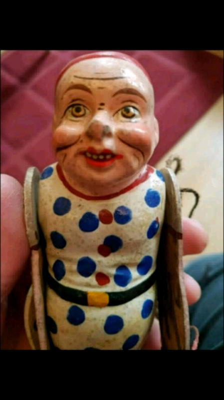 Antique German Toy Representing Pair Of Caricatured Acrobats