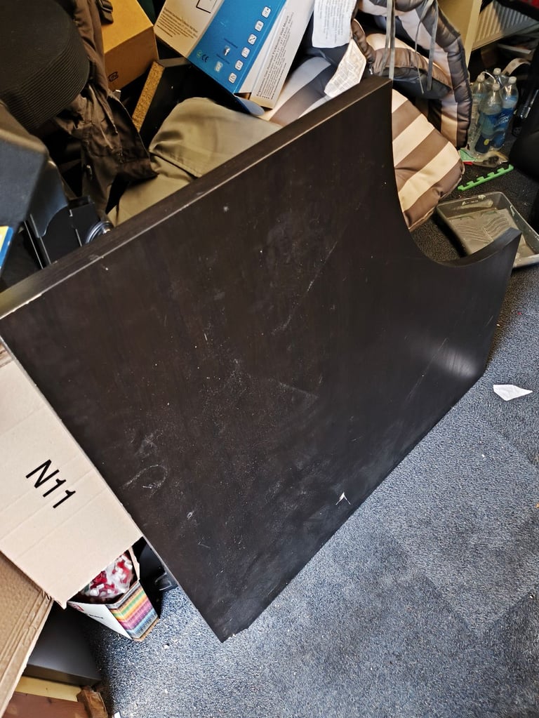 IKEA table top L shaped Black