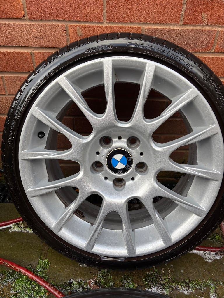 GENUINE BMW STAGGERED BBS 216m MOTORSPORT 320si ALLOY WHEELS.e90,e46,f20,f30