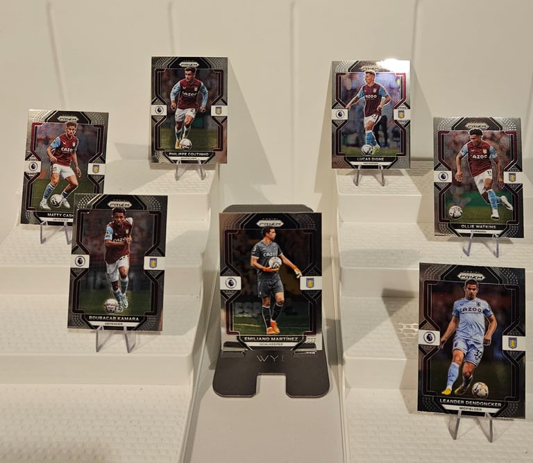 image for 2022–23 Panini Prizm Premier League – Aston Villa 7-Card Lot – Pulled 10 Nov
